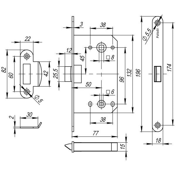 ������������ �������� � ���. ������� Paladii WC 410B PVC-1 Kevlar AB